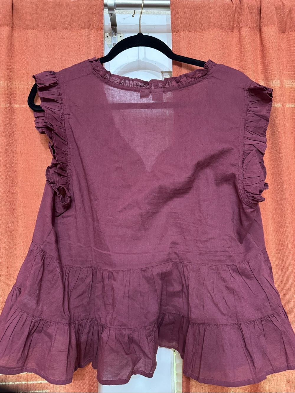 GAP Ruffle-Tiered Button Front Blouse - Picture 2 of 3